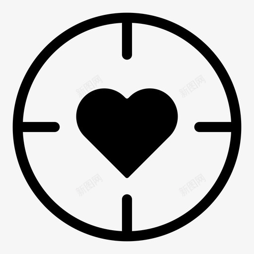 爱的目标心的目标目标群体图标svg_新图网 https://ixintu.com 心的目标 爱的目标 目标群体