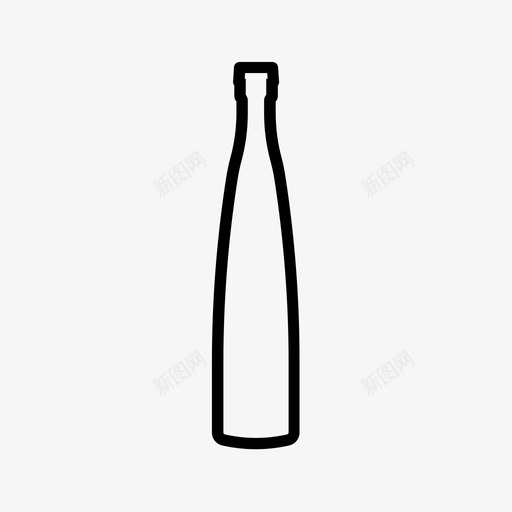 酒精瓶子香槟图标svg_新图网 https://ixintu.com 瓶子 葡萄酒 酒精 香槟