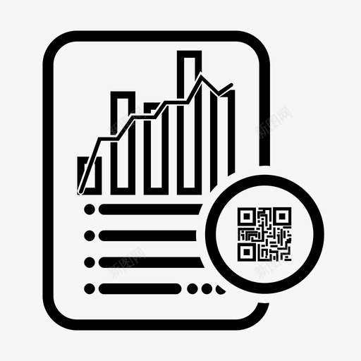 二维码统计报表代数编码数据图标svg_新图网 https://ixintu.com 二维码统计报表 代数 文件 文档 编码数据
