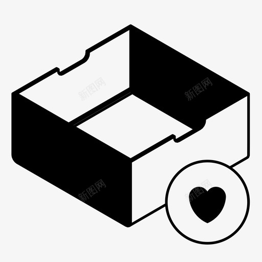 玩具盒添加到列表送货图标svg_新图网 https://ixintu.com 最喜欢的订单 添加到列表 爱储存 爱购物 玩具盒 盒子 送货