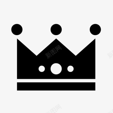 王冠头国王图标图标