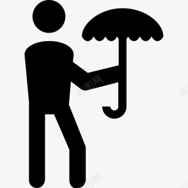 雨天标保险代理人人图标图标