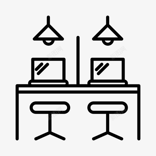 协同工作空间协作社区图标svg_新图网 https://ixintu.com 办公室 协作 协同工作空间 社区