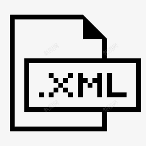 xml文件扩展名格式图标svg_新图网 https://ixintu.com xml文件 扩展名 文件格式和扩展名 格式