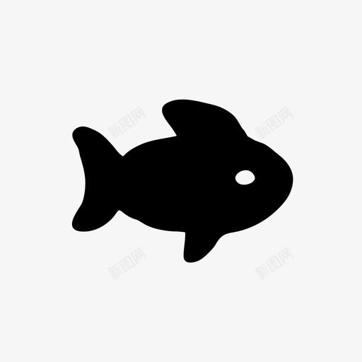 鱼手绘素描图标svg_新图网 https://ixintu.com 手绘 手绘材料设计图标 素描 鱼