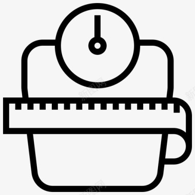 体重秤体重指数护理图标图标