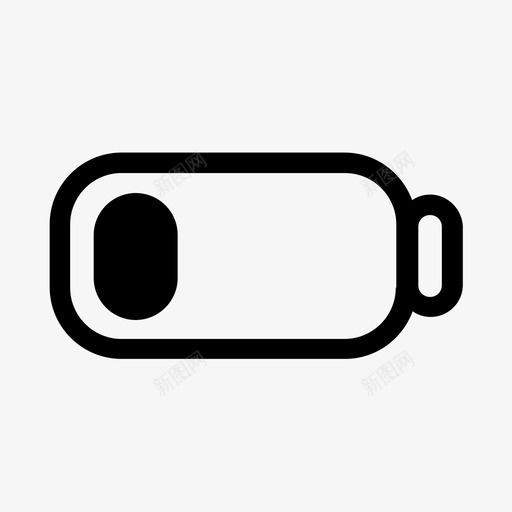 电池电量低电池设备图标svg_新图网 https://ixintu.com 手机 电池 电池电量低 电源 设备