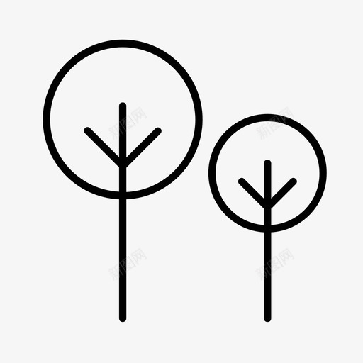 树木正式花园自然图标svg_新图网 https://ixintu.com 公园 户外 树木 正式花园 自然