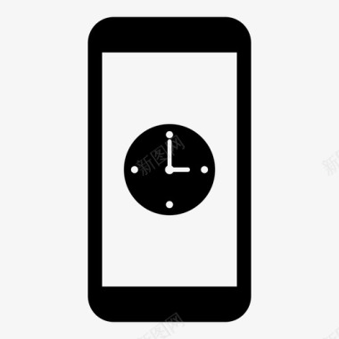 手机钟闹钟时间图标图标