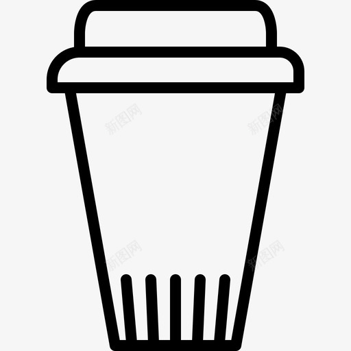 塑料杯咖啡馆饮料图标svg_新图网 https://ixintu.com 咖啡馆 塑料杯 快餐 美味咖啡店 饮料