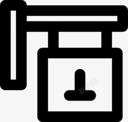 便民信息亭信息亭建筑城市图标高清图片