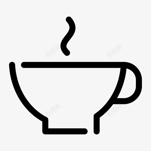 咖啡杯热咖啡热茶图标svg_新图网 https://ixintu.com 办公室间隙 咖啡杯 热咖啡 热茶