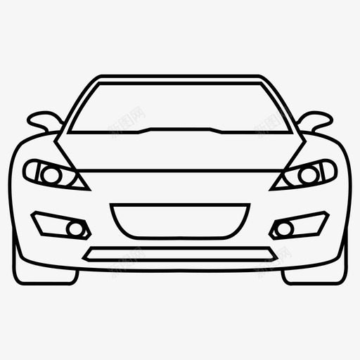 rx8汽车马自达图标svg_新图网 https://ixintu.com rx8 rx8系列 汽车 车辆 马自达