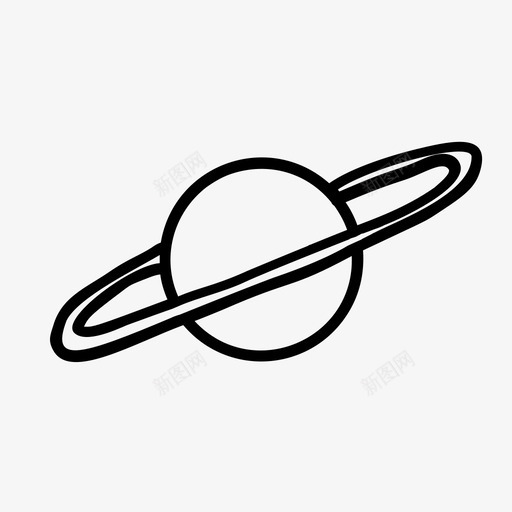 行星土星手绘行星图标svg_新图网 https://ixintu.com 土星 外太空 手绘天气收集 手绘行星 物理学 行星