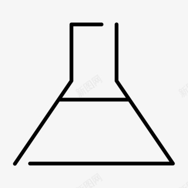 锥形烧瓶化学研究图标图标