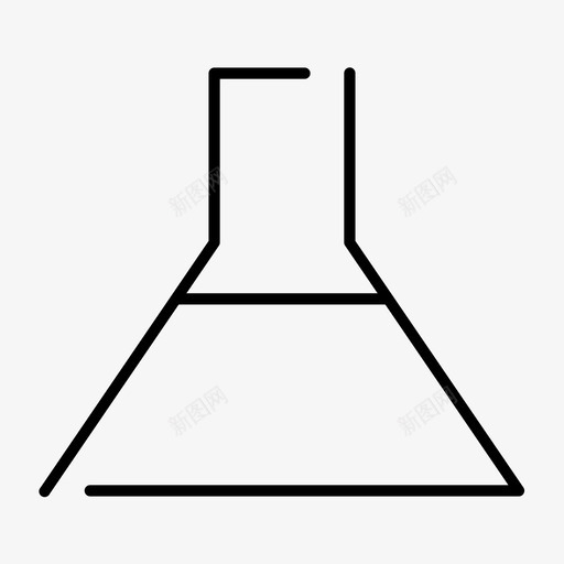 锥形烧瓶化学研究图标svg_新图网 https://ixintu.com 化学 研究 通用间隙灯 锥形烧瓶