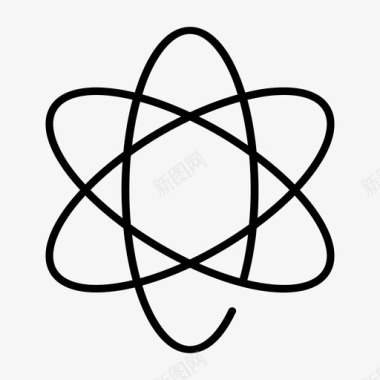 原子原子力医用图标图标