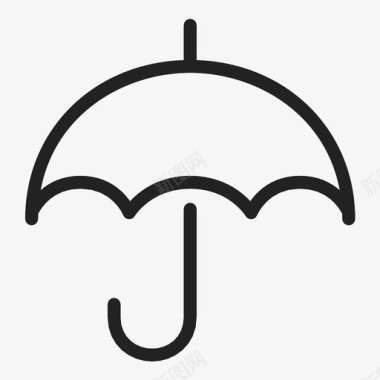 雨伞保险箱遮阳伞图标图标