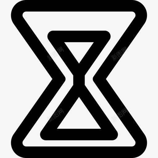 时钟轮廓工具和器具通用接口图标svg_新图网 https://ixintu.com 工具和器具 时钟轮廓 通用接口