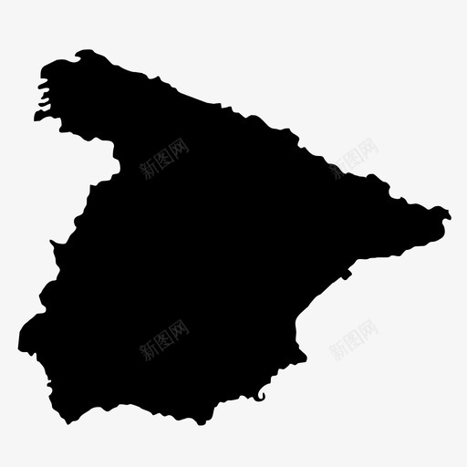 西班牙国家欧盟图标svg_新图网 https://ixintu.com 国家 地图 欧洲 欧盟 西班牙
