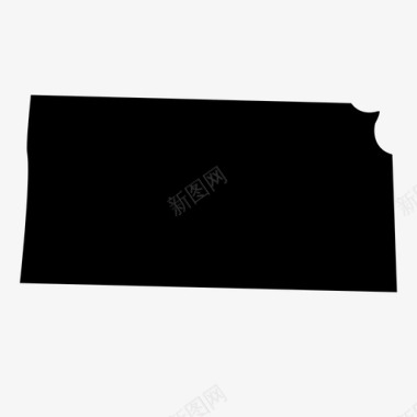 堪萨斯州州美国图标图标