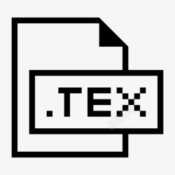 特克斯tex文件tex文件扩展名格式图标高清图片