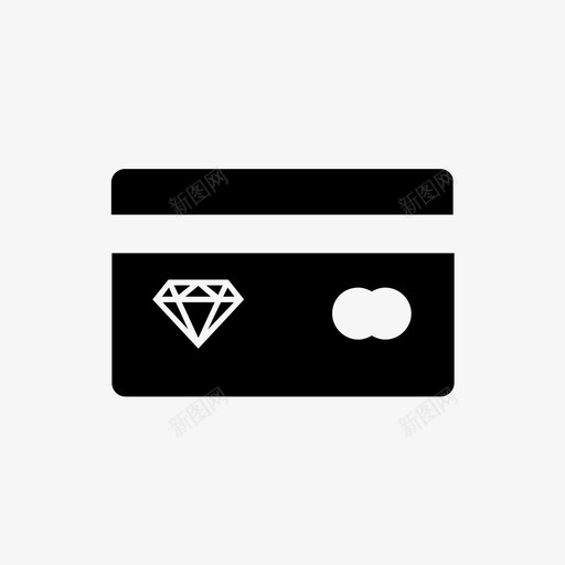 钻石信用卡余额信用卡图标svg_新图网 https://ixintu.com 付款 余额 信用卡 存款 维萨 钻石信用卡