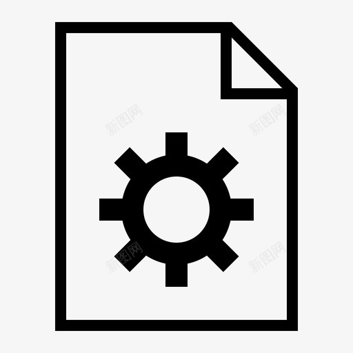 设置文档文件图标svg_新图网 https://ixintu.com 文件 文件文档 文档 纸张 设置 页面