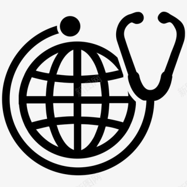 全球医疗服务图标图标