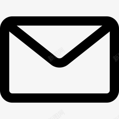 新电子邮件概述信封背面界面通用界面图标图标