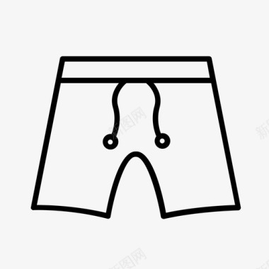 董事会短裤衣服游泳运动员图标图标
