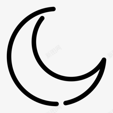 月亮月相夜间图标图标