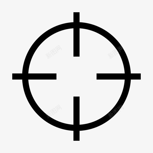 十字线瞄准狙击手图标svg_新图网 https://ixintu.com 十字线 十字线图标 取景器 狙击手 目标 瞄准