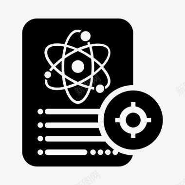 科学文献定位定位注释图标图标