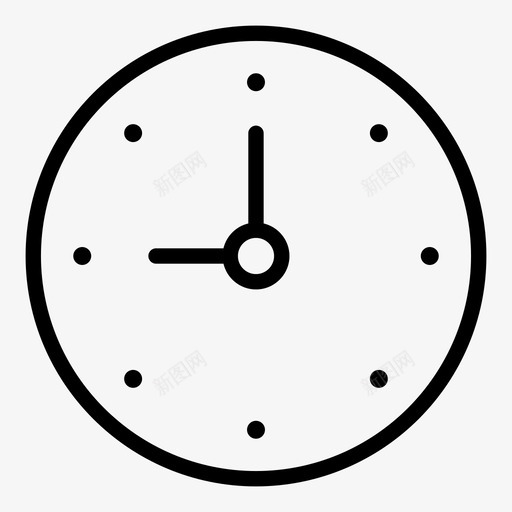 时钟钟面时间图标svg_新图网 https://ixintu.com 必须有图标 挂钟 时钟 时间 钟面