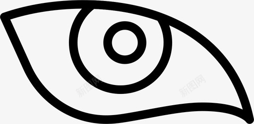 眼睛动物形象图标svg_新图网 https://ixintu.com 动物形象 眼睛