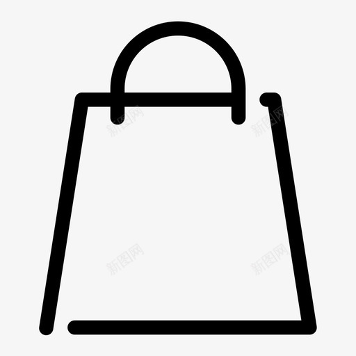 购物袋时尚纸袋图标svg_新图网 https://ixintu.com 一般间隙 时尚 纸袋 购物袋