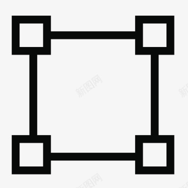 编辑形状矩形图标图标