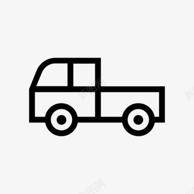 运输车辆皮卡运输卡车图标图标