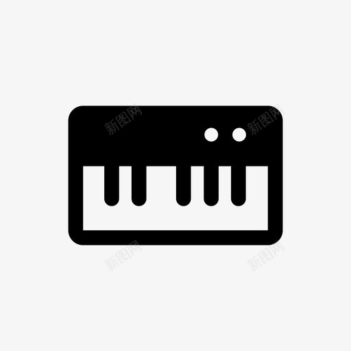 键盘乐器按键图标svg_新图网 https://ixintu.com midi 乐器 合成器 按键 键盘 音乐