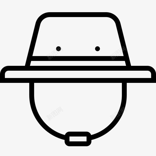 帽子配件骑马图标svg_新图网 https://ixintu.com 帽子 穿戴 配件 野营和户外活动 骑马