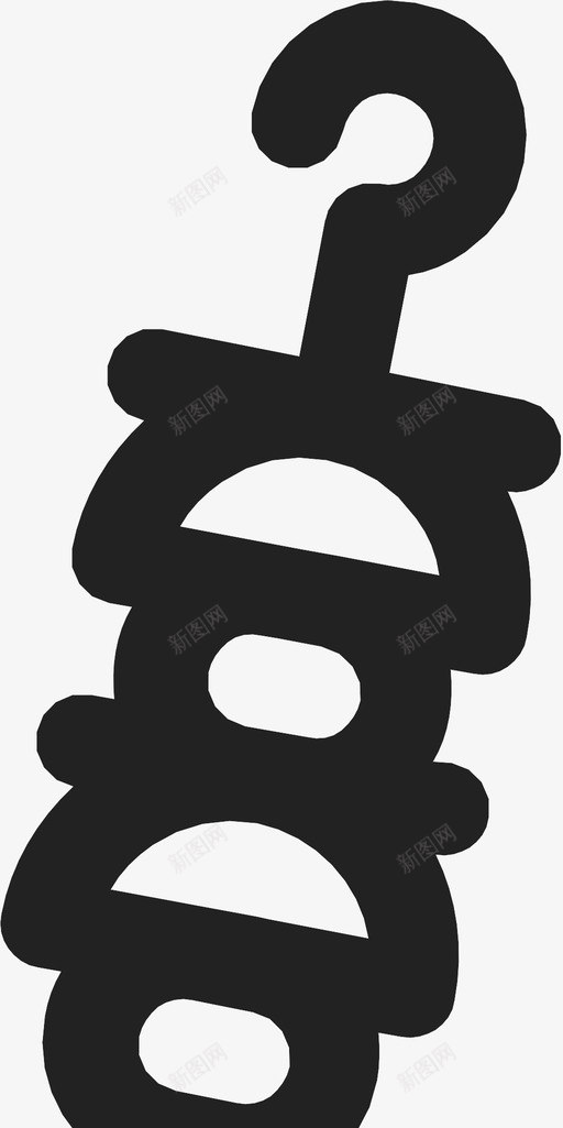 烤肉串烧烤食物图标svg_新图网 https://ixintu.com 夏季 晚餐 烤肉串 烧烤 食物