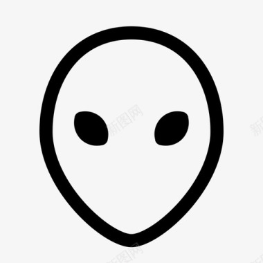 外星人外国人笑脸图标图标