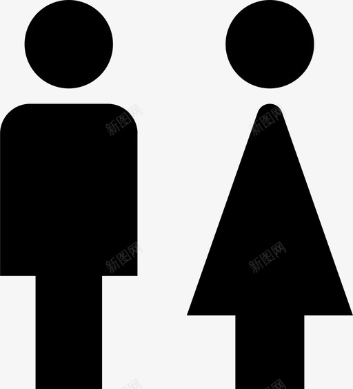 性别女性卫生间图标svg_新图网 https://ixintu.com 卫生间 女性 性别
