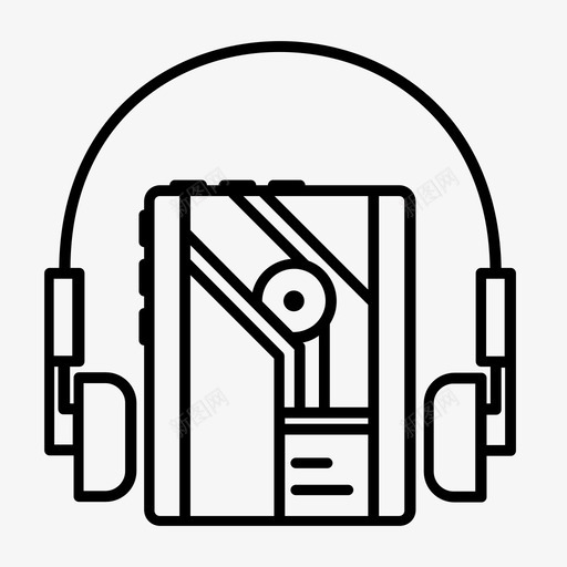 随身听回到未来的电影录音带图标svg_新图网 https://ixintu.com 回到未来的电影 录音带 耳机 随身听 音乐播放器