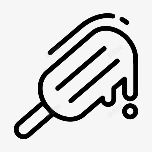 冰棒奶油假日图标svg_新图网 https://ixintu.com 假日 冰棒 冰淇淋 冰淇淋系列 夏季 奶油