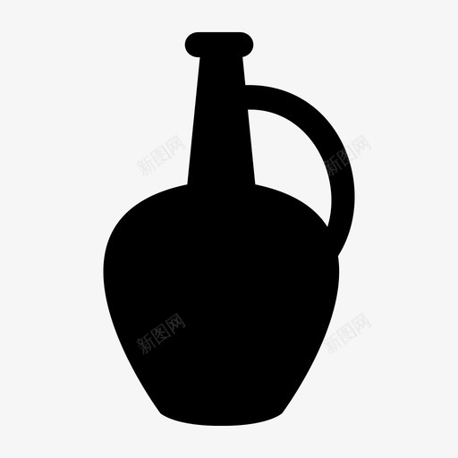 白兰地瓶饮料厨房和食物图标svg_新图网 https://ixintu.com 厨房和食物 白兰地瓶 饮料