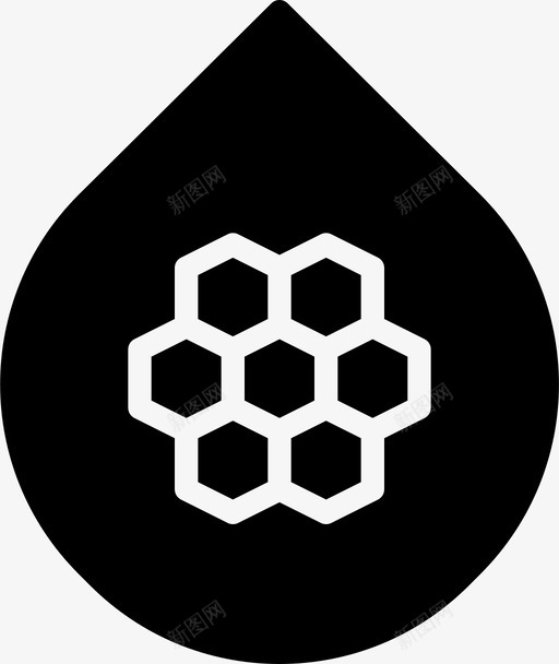 蜂蜜滴养蜂蜜蜂图标svg_新图网 https://ixintu.com 养蜂 小蜜蜂 蜂蜜滴 蜜蜂