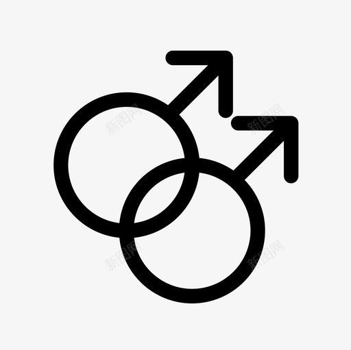 同志性别性别符号图标svg_新图网 https://ixintu.com 同志 性别 性别符号 性别轮廓图标集 男人
