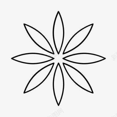 花雏菊植物图标图标